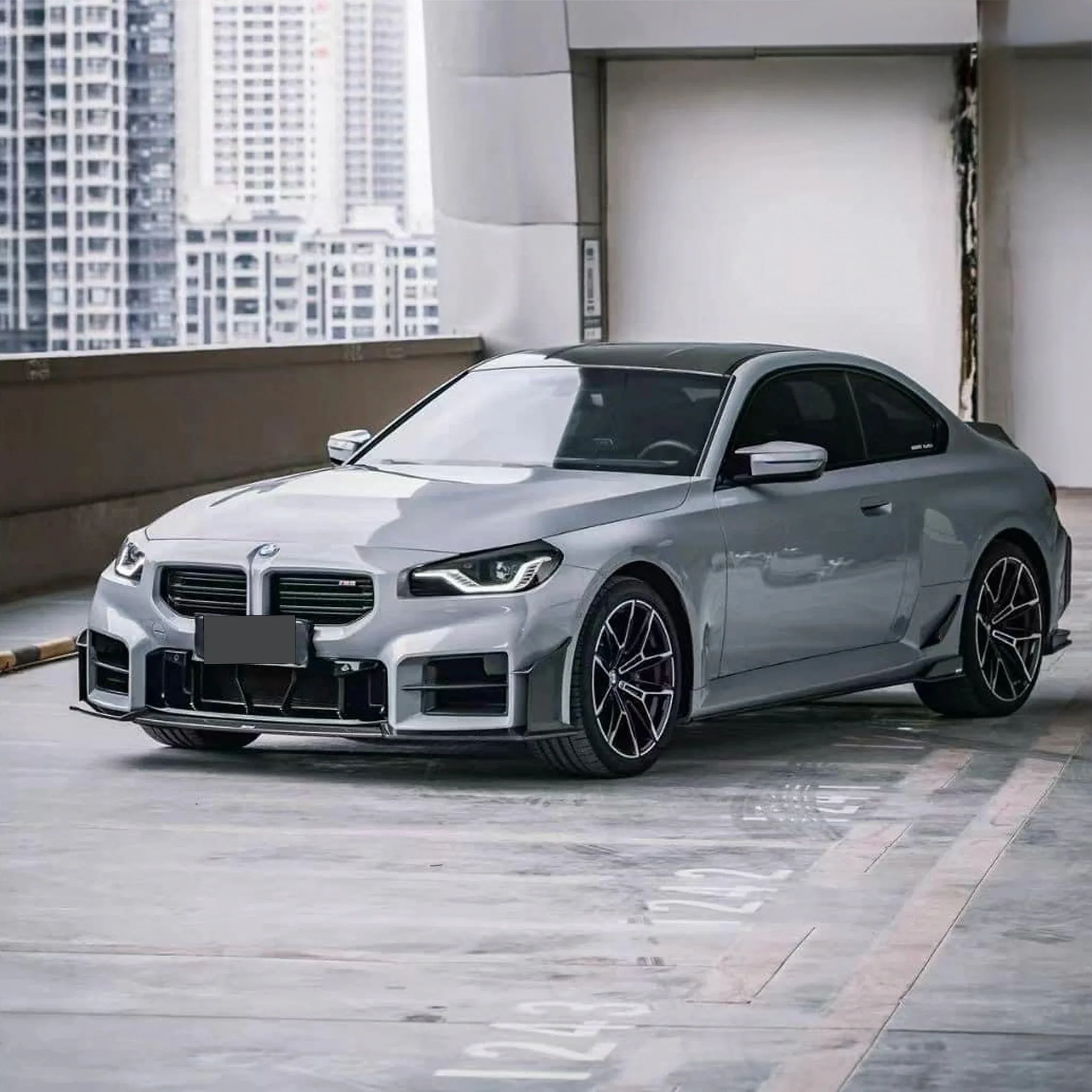 Front Bumper Center Lower Grille Kit in Carbon Fiber - BMW M2 G87 - Image 4