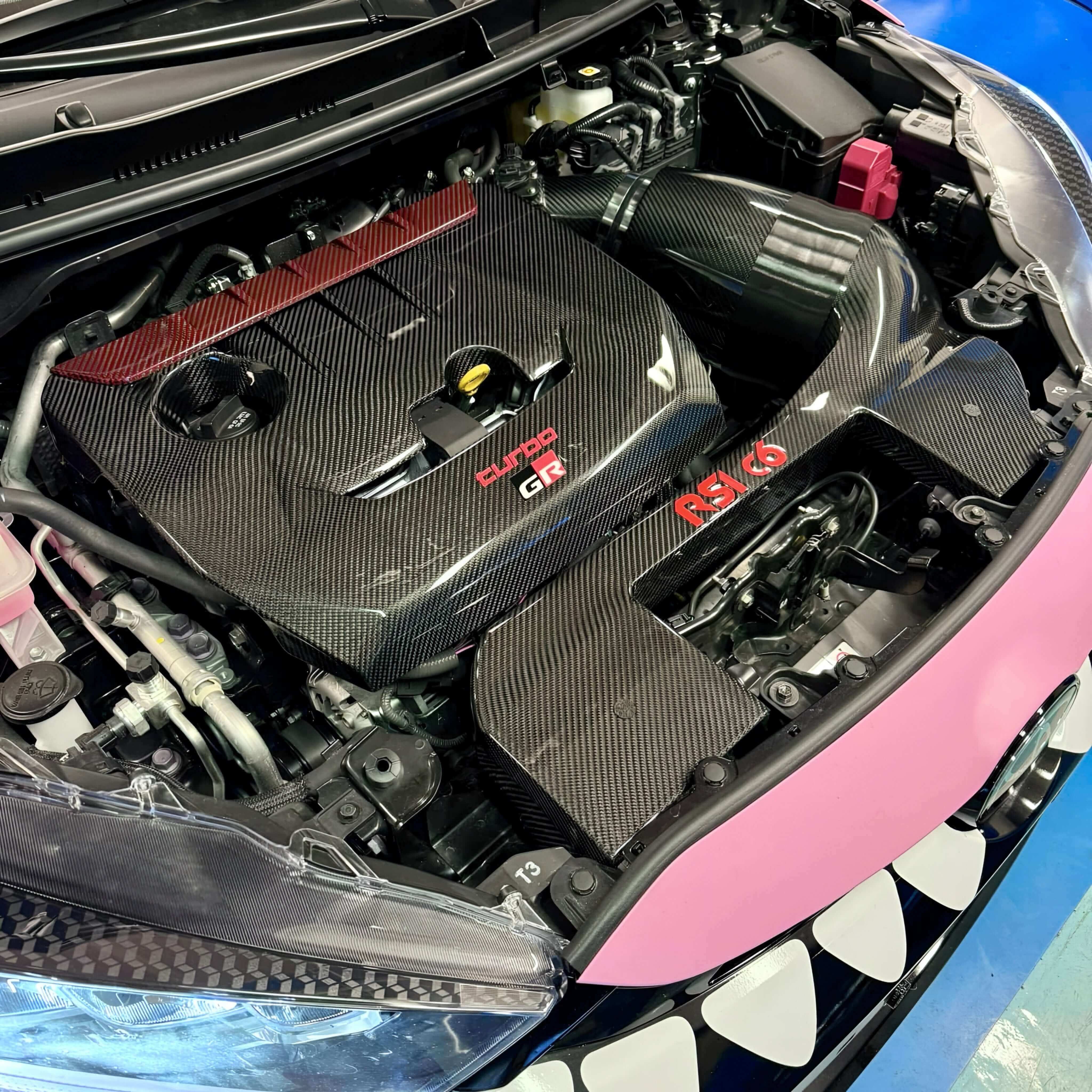 Intake, Engine Cover & Strut Bar Carbon Fiber Starter Pack - Toyota GR Yaris mk1 & mk2 - Image 5