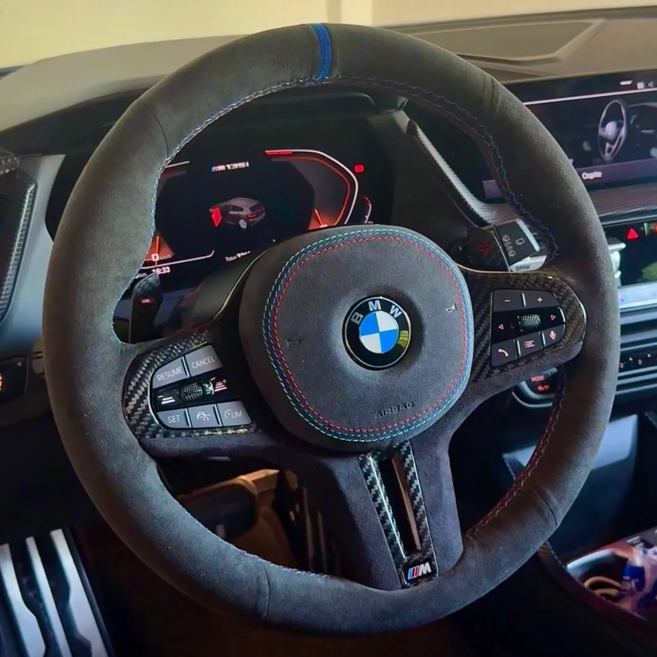 Steering Wheel Trims in Carbon Fiber - BMW M2 G87 / M3 G80 G81 / M4 G82 G83 - Image 3